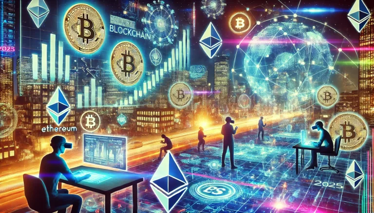 as_1737692773_DALL·E-2025-01-23-23.25.47-An-artistic-representation-of-the-future-of-cryptocurrency-in-2025.-The-image-features-a-vibrant-digital-world-with-glowing-blockchain-networks-connec